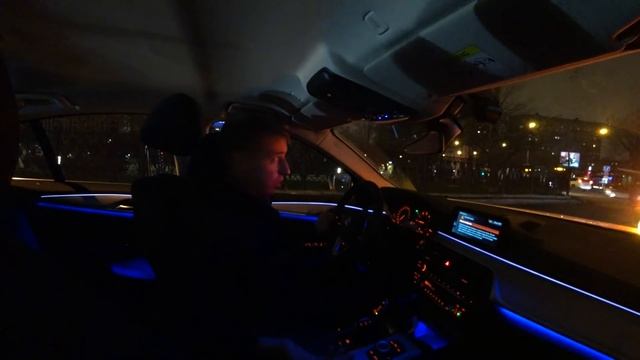 Каршеринг ночью - сложно и опасно? BMW 520 (Каршеринг Москва)
