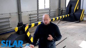 Испытания противотаранного шлагбаума