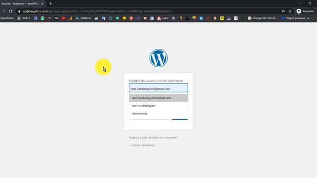 Como iniciar sesión en Wordpress 2022 смотреть онлайн