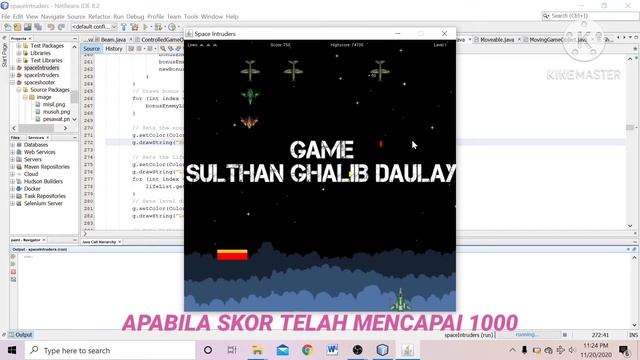 Space Invader in Java NetBeans смотреть онлайн