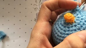 Шарик на елку. Котик. Вязание крючком