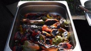 Заготовка перца на зиму. гриль салат к шашлыку. и мясо и рыба.