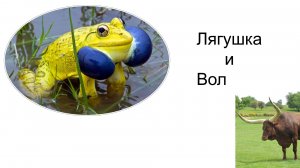 Лягушка и Вол Басня Крылов Детские взрослые басни Народное творчество