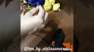 Гофрированный қағаздан гүл жасау