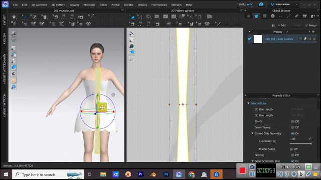 How To Make A Ruched Dress | Clo3d, MarvelousDesigner Tutorial смотреть онлайн