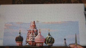 RIOLIS - Собор Василия Блаженного. Отчет № 3. Вышивка крестом.