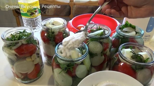 Маринованные Помидоры с луком на Зиму. Рецепт очень вкусный