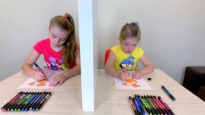 3 МАРКЕРА ЧЕЛЛЕНДЖ ТЕЛЕПАТИЯ с паузой Мы Рисуем Вы Голосуете Family Play TV