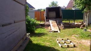 Выгрузка кольца с борта газели