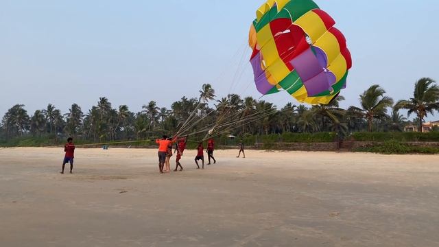 Majorda Beach Goa | Sunset Beach | Parasailing in Goa |  Goa Beaches | Goa | 4K
