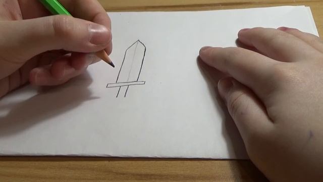 Рисуем меч в ускоренной съёмке смотреть онлайн