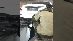 Выхлопная система с регулировкой звука на Mercedes E450 W213