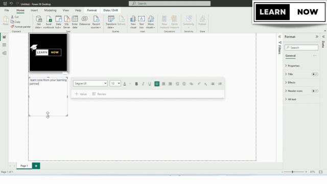 How to Add Text in Power BI | Power BI Tutorial for Beginners