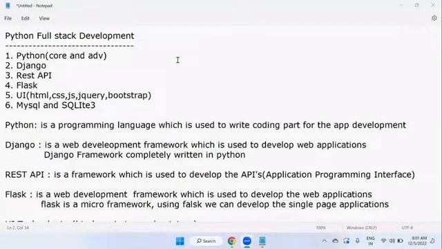 FULL STACK PYTHON tutorials by Mr. Mohan Reddy Sir