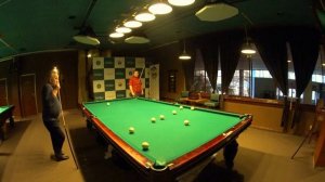 Непредсказуемый бильярдный шар Андрея в партии по московской пирамиде, русский бильярд