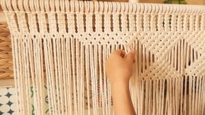 How to make a Macrame Curtain.
