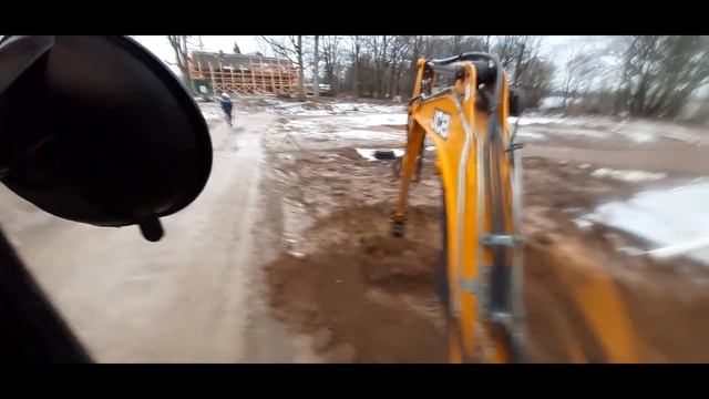 JCB 8035 в работе. Первый день на этой игрушке