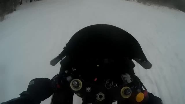 На мотоцикле зимой suzuki gsxr 600 K4. Сестрорецк смотреть онлайн