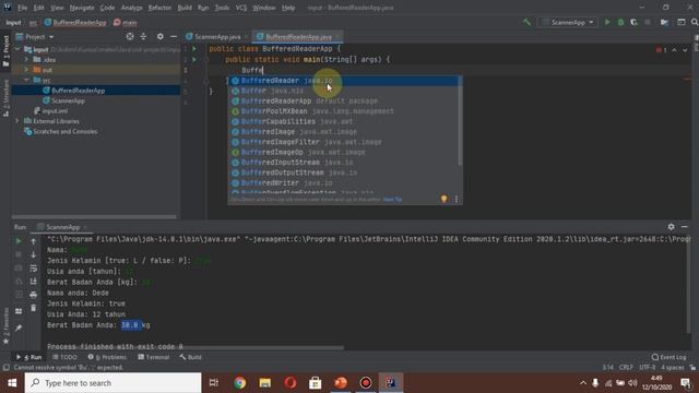 Input Menggunakan Scanner dan BufferedReader pada Java смотреть онлайн