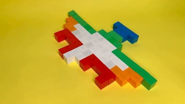 Сборка самолёта из детского магнитного конструктора «Gixeli.ru»