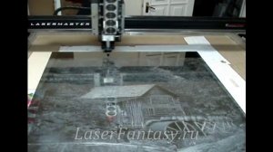 Лазерная гравировка на закаленном стекле.