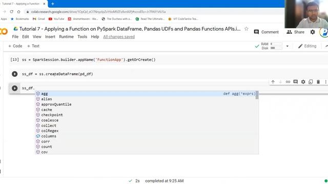 Tutorial 7 - Applying a Function on PySpark DataFrame, Pandas UDFs and Pandas Functions APIs