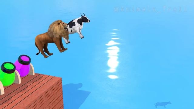 Cow Mammoth Elephant Lion Dog Bear Pig Guess The Right Door ESCAPE ROOM CHALLENGE Animals Cage Game смотреть онлайн