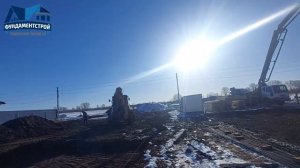 Как мы заливаем сваи при высоком УГВ