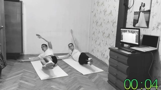 Как накачать пресс дома! Жиросжигающая Тренировка для похудения дома! смотреть онлайн