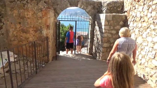 Аланья Турция Пляж Клеопатра пещера крепость | Cleopatra Beach cave fortress Alanya Turkey