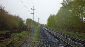 Прибытие ретро-поезда 8 мая 2015 года в Челябинск.