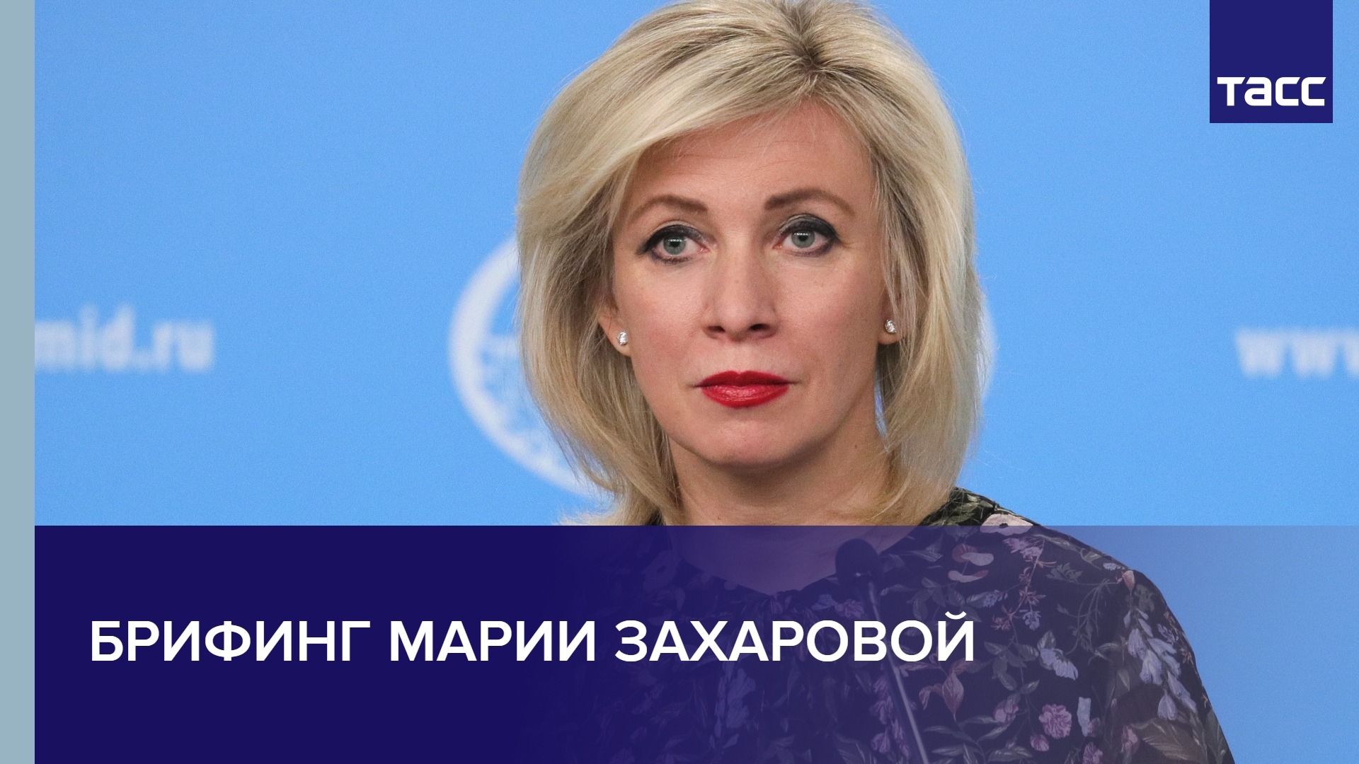 Брифинг Марии Захаровой