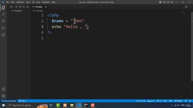 PHP Echo and Print Statement -  Lecture 3  | The Complete Php course for beginners 2023