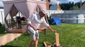 FISKARS Х17 Топор Колун ОБЗОР и ТЕСТ