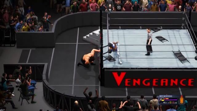 WWE 2K20 Rey Mysterio vs The Great Khali - WCW World Heavyweight Championship
