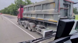 Редкий прицеп на наших дорогах. Большая грузоподьемность.#дальнобой #дальнобойщики #большегруз #вод