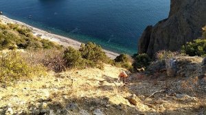 Подъем по склону с Яшмового пляжа