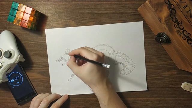 Speedpaint drawing Gearlis ~ Mechanic Fox | Рисуем зверя ~ Механическая Лиса смотреть онлайн