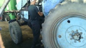 запуск двигателя с пускачом и проверка муфты после ркгулировки ЧАСТЬ 2 RUSSIAN TRACTORS