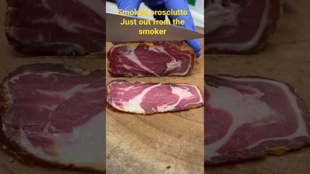 Smoked prosciutto, pork loin, just out from the smoker #food #viral #traditional #smokedmeat