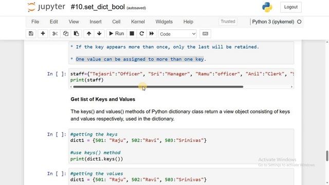 #11. Set Dictionary and Bool Datatypes in Python (Part 2) смотреть онлайн