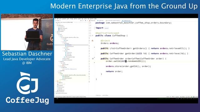 Modern Enterprise Java from the ground up by Sebastian Daschner | CoffeeJUG Meetup