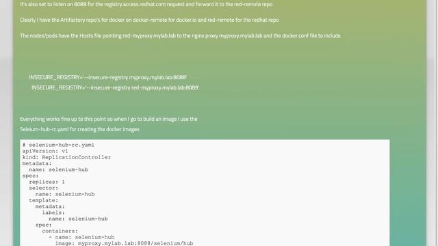 Using Kubernetes with an Artifactory/Nginx proxy смотреть онлайн