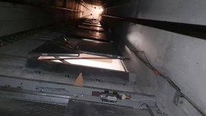 Восстановление лифта после взрыва в машинном помещении