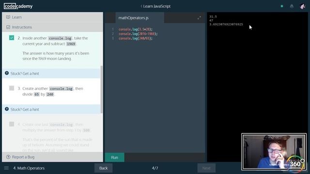 Introduction to JavaScript: CodeCademy Introduction to JavaScript Course Learn JavaScript