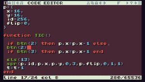Как сделать игру на Tic-80/#1 Движение персонажа/Zak