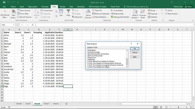 Excel - Statistical Toolbox