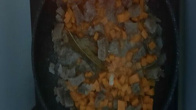 Перловка с грибами и мясом