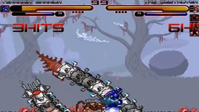 M.U.G.E.N. | Terraria Warrior vs Terraria Bosses смотреть онлайн