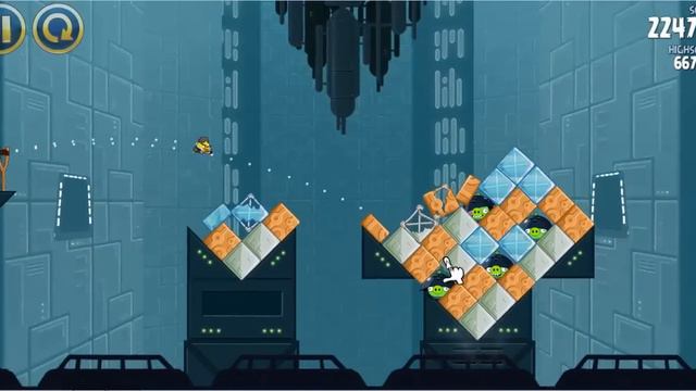 Angry Birds Star Wars :: Death Star Level 2-20 :: 3 Stars :: High Score смотреть онлайн